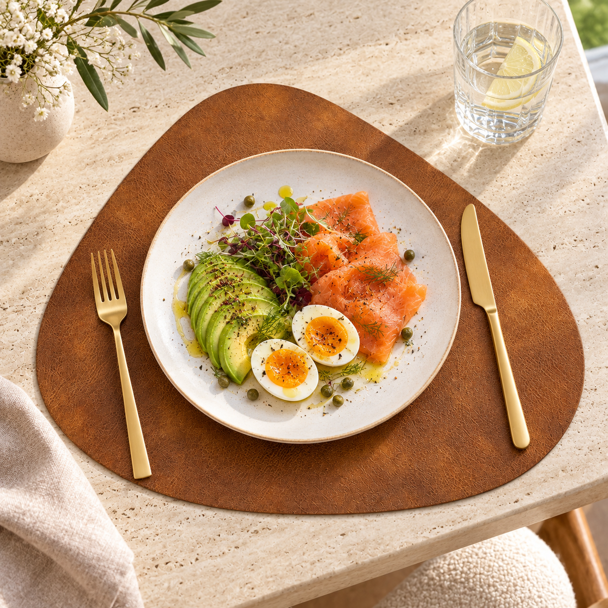 Terra Organic Faux Leather Placemats