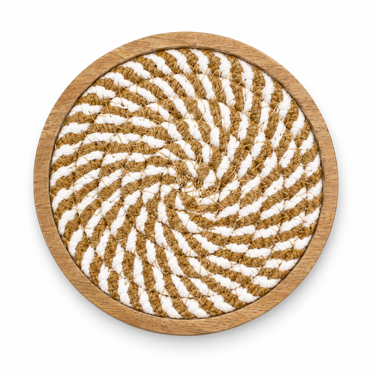 Marlow Woven Wood Coasters – Set of 5