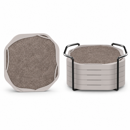Orson Octagonal Felt Coasters – Set of 6