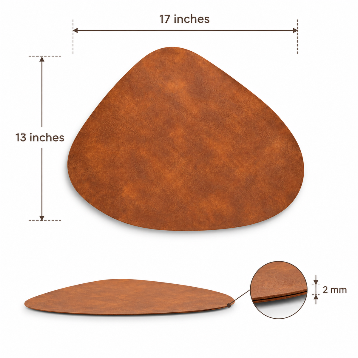 Terra Organic Faux Leather Placemats